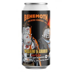 Behemoth Hop Buddies McClaine & Gruber Hazy IPA 440ml BB 281123 - The Beer Cellar