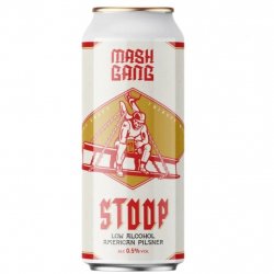 Mash Gang Stoop - 0.5% - Lager - 440ml - 4 Pack - Mash Gang