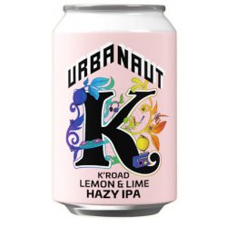 Urbanaut KRoad Lemon & Lime Hazy IPA 330ml - The Beer Cellar