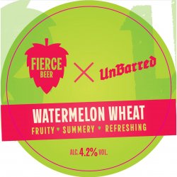 Fierce Watermelon Wheat 440ml Can (DATED 150624) - Fountainhall Wines