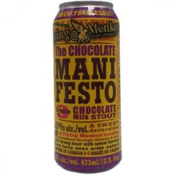 Flying Monkeys Craft Brewery  The Chocolate Manifesto 47.3cl - Beermacia