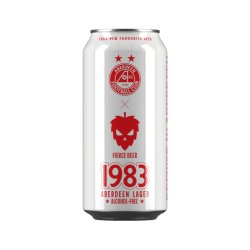 Fierce  1983 ALCOHOL FREE LAGER (ABERDEEN FC COLLAB) 0.5% 440ml - The Alcohol Free Co