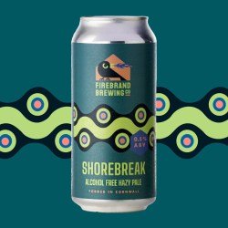 FIREBRAND BREWING CO  SHOREBREAK ALCOHOL FREE HAZY PALE 440ml - The Alcohol Free Co