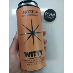 NOZIB Special Brews WITTY Hoppy Witbier Kohia Nelson + Lemon Peel + Orange Peel + Coriander