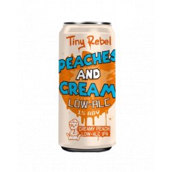 Tiny Rebel Brewing, Peaches and Cream IPA Low Alcoholic,  440ml Can - The Fine Wine Company