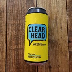 Bristol Beer Factory  Clear Head  Low Alcohol - Beer No Evil