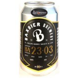 Baxbier ~ BA 23.03 Wheat Wine On Rum 33cl can - Hetbiermoment.nl