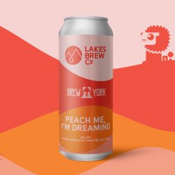 Lakes Brew Co x Brew York (Collab), Peach Me, Im Dreaming, Peach, Apricot & Tonka Bellini Sour, 5.0%, 440ml - The Epicurean