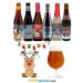 Pack 6 cervezas de Navidad con Copa y 1 Abridor llave con tarjeta dedicada 