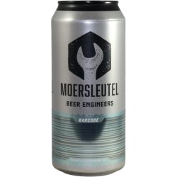 Moersleutel Craft Brewery Barcode: Silver & Aquamarine