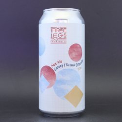 Three Legs - Pale Ale: Galaxy Sabro El Dorado - 3.8% (440ml) - Ghost Whale