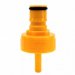 Yellow Ball Lock Plastic Carbonation Cap x 6.35 mm Duotight 