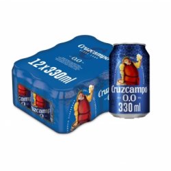 Cerveza Cruzcampo 0,0 sin alcohol pack de 12 latas de 33 cl. - Carrefour España