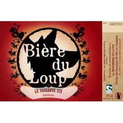 Bière du Loup Ambrée 66, bière ambrée bio 75cl - Beertastic