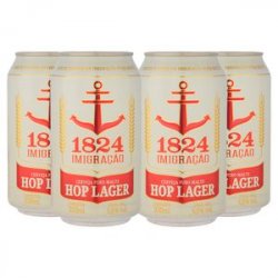 Pack 4 Imigração Hop Lager 350ml lata - CervejaBox