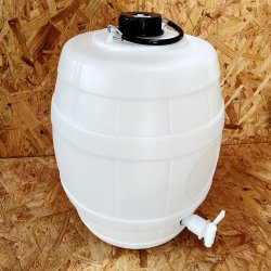 5 Gallon (23 Litre) White Keg Barrel with Vent Cap - Brewbitz Homebrew Shop