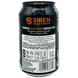 Siren Craft Brew Siren Caribbean Caribbean Salted Cherry Chocolate Cake 2023 - Beer Shop HQ