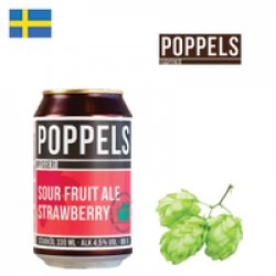 Poppels Sour Fruit Ale Strawberry 330ml CAN - Drink Online - Drink Shop