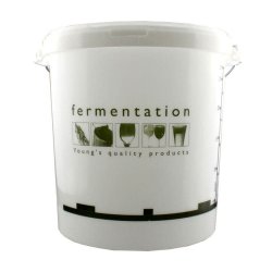 33 Litre Youngs Brewing Fermentation Bucket with Lid & Grommet for Airlock - Brewbitz Homebrew Shop