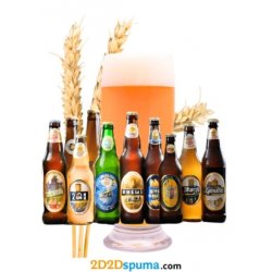 Pack de cervezas de trigo + 1 jarra o vaso - 2D2Dspuma