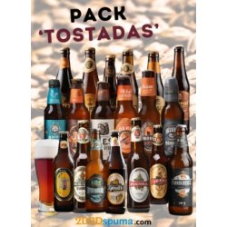 Pack 20 cervezas Tostadas y un vaso - 2D2Dspuma