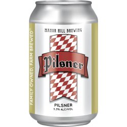 Manor Hill Brewing Pilsner 6 pack 12 oz. Can - Petite Cellars