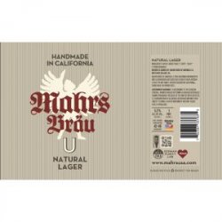 Mahrs Bräu U Natural Lager 16oz can - Bine & Vine