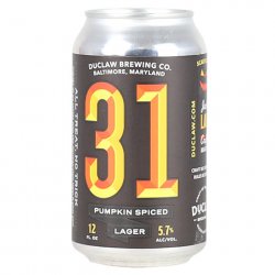 DuClaw Brewing Company 31 Pumpkin Spiced Lager