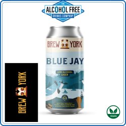 Brew York  Blue Jay AF Lager - The Alcohol Free Drinks Company