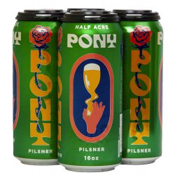 Half Acre Pony Pilsner 16oz can - Bine & Vine