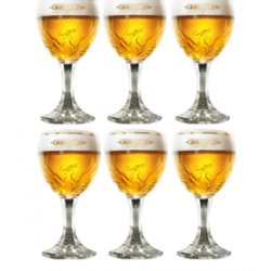 Grimbergen bierglazen – 15cl – 6 stuks - Speciaalbierglazen.nl