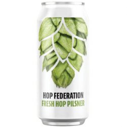 Hop Federation Fresh Hop Pilsner 440ml - The Beer Cellar