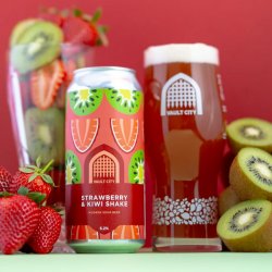 Vault City - Strawberry & Kiwi Shake - 6.2% Oasis Sour - 440ml Can - The Triangle