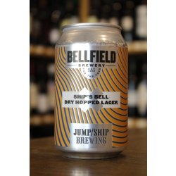 BELLFIELD  JUMP SHIP SHIP’S BELL DRY-HOPPED LAGER (ALCOHOL FREE) - Otherworld Brewing ( antigua duplicada)