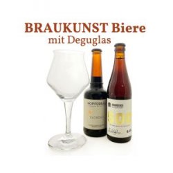 Braukunst Biere mit Degustationsglas - Biershop Bayern
