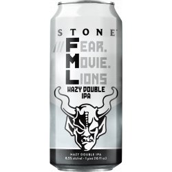 STONE- Fear.Movie.Lions Hazy Double IPA 8.5% ABV 473ml Can - Martins Off Licence