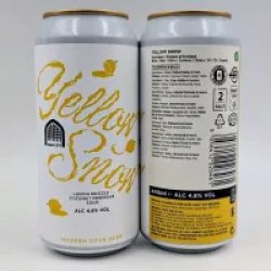 Vault City Brewing Yellow Snow, Lemon Drizzle Coconut Meringue Sour