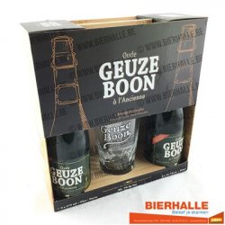 GEUZE BOON OUDE 2X37,5CL+GLAS*GESCHENK - Bierhalle