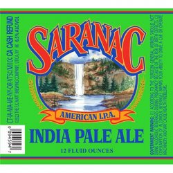 Saranac Brewery (F.X. Matt Brewing Co.) Saranac IPA (India Pale Ale)