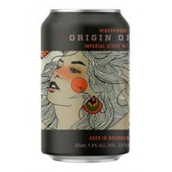 Collective Arts & Mikerphone - Origin Of Darkness Barrel Aged Imperial Stout (Maple Syrup, Walnuts) 9% ABV 355ml Can - Martins Off Licence