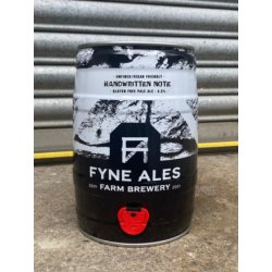 Handwritten Note - Fyne Ales