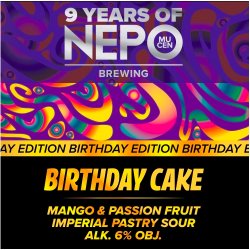 Nepomucen Birthday Cake - 9 Years of NEPO 500ml - Funky Fluid