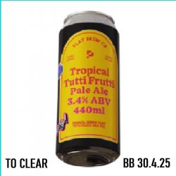 PLAY BREW CO Tutti Frutti Pale 3.4% - Beer Paradise
