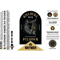 Wayfinder Animal Beer Platinum American Pilsner 16oz can - Bine & Vine