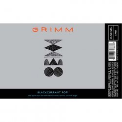 Grimm Blackcurrant Pop! Sour Ale - CraftShack