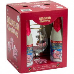 Estuche Delirium Noel 4*33Cl + 1 Vaso - Cervezasonline.com