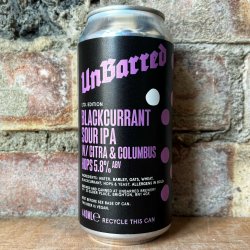 Unbarred Blackcurrant Sour IPA 5.8% (440ml) - Caps and Taps