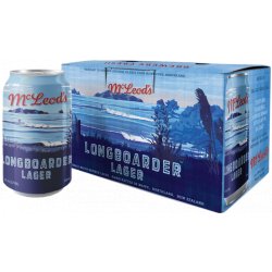 Mcleod's Longboarder Lager 6x330mL Cans - The Hamilton Beer & Wine Co