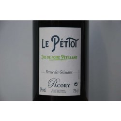 Le Pétiot 2024 (jus de poire pétillant, 0%) - Pomme d’Or