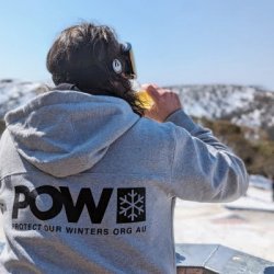 Yuki Threads x POW Grey Unisex Hoody - Bright Brewery